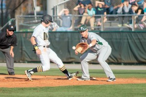KSU fended off a 5-2 run in the final two innings to beat Stetson in its second game of the A-Sun Championship Thursday. (Photo: Matt Boggs | The Sentinel)