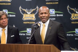 Kennesaw State director of athletics Vaughn Williams runs a small program, but doesn't fear the power conferences. (Photo: Matt Boggs | The Sentinel)