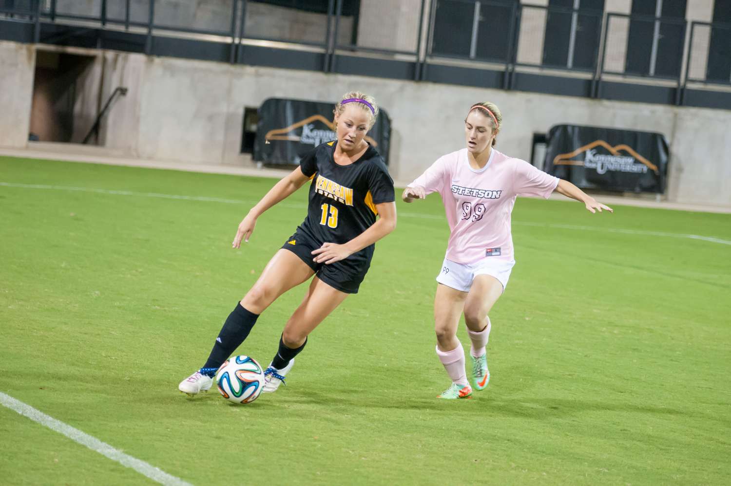 KSU Soccer Edges out Stetson for First Conference Win