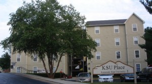 KSU Place, campus housing.