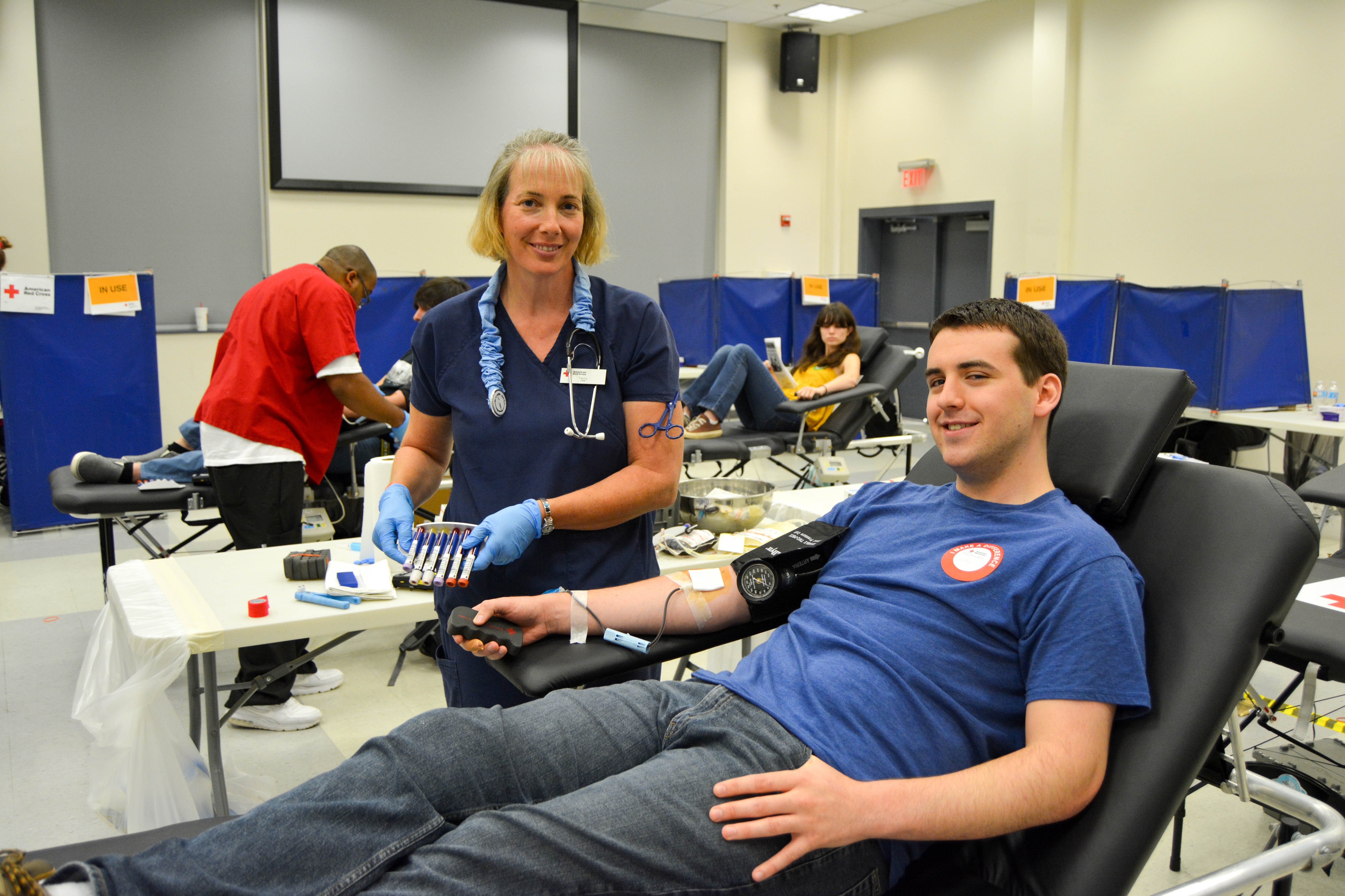 Donors contribute to a successful blood drive