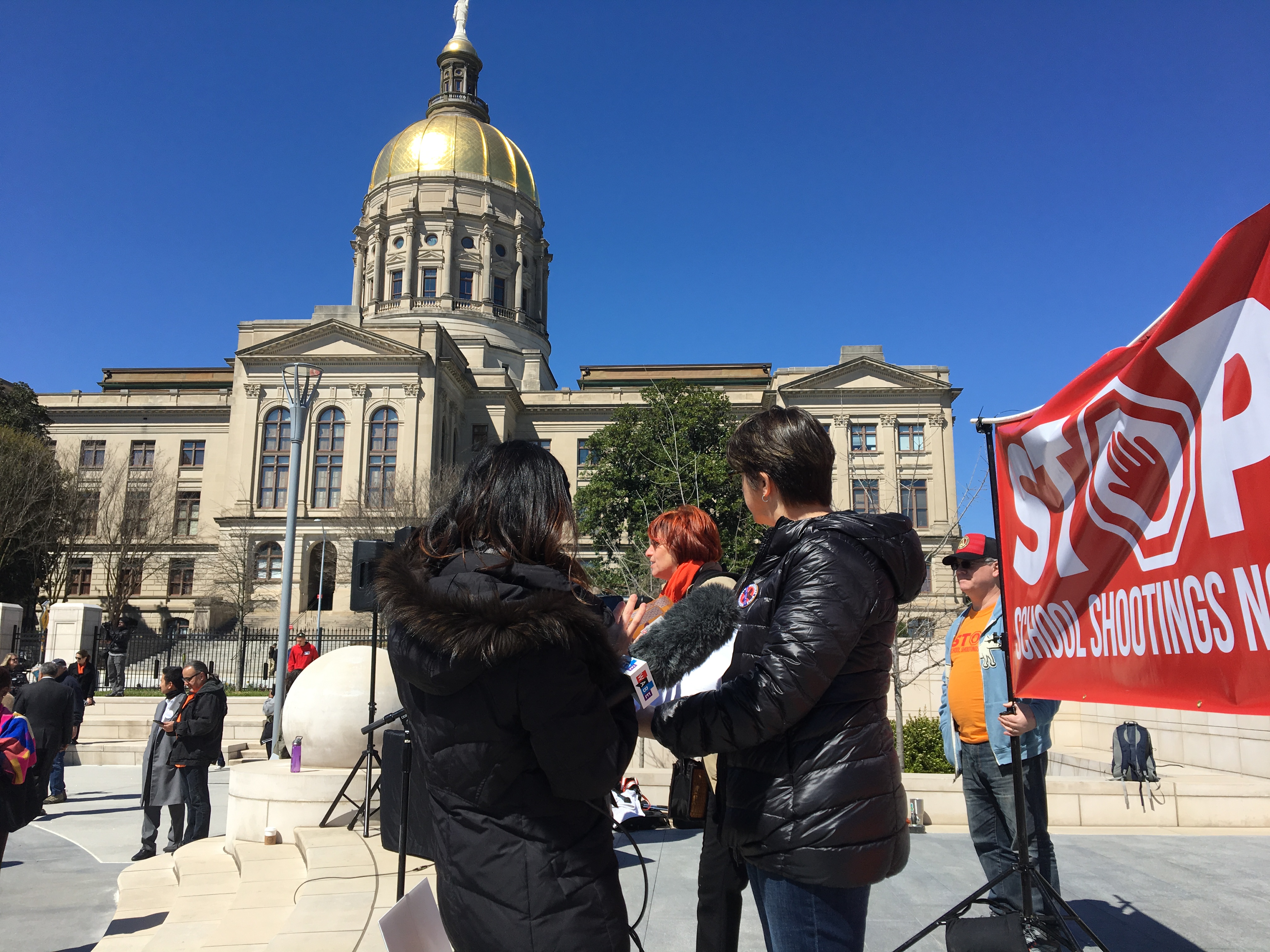 Metro Atlanta students rally at capitol for stricter gun legislation