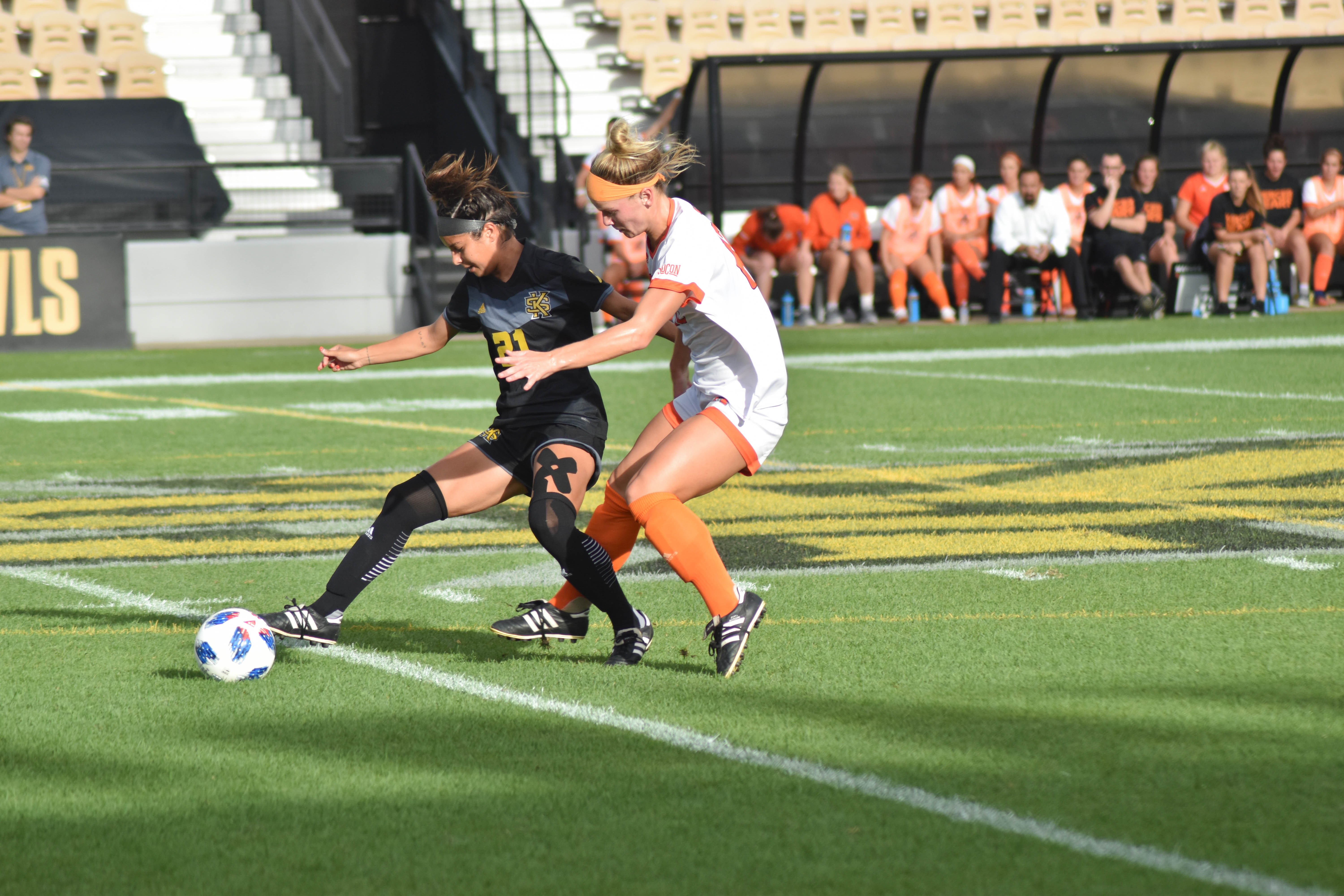 Winning streak ends for soccer as conference schedule looms