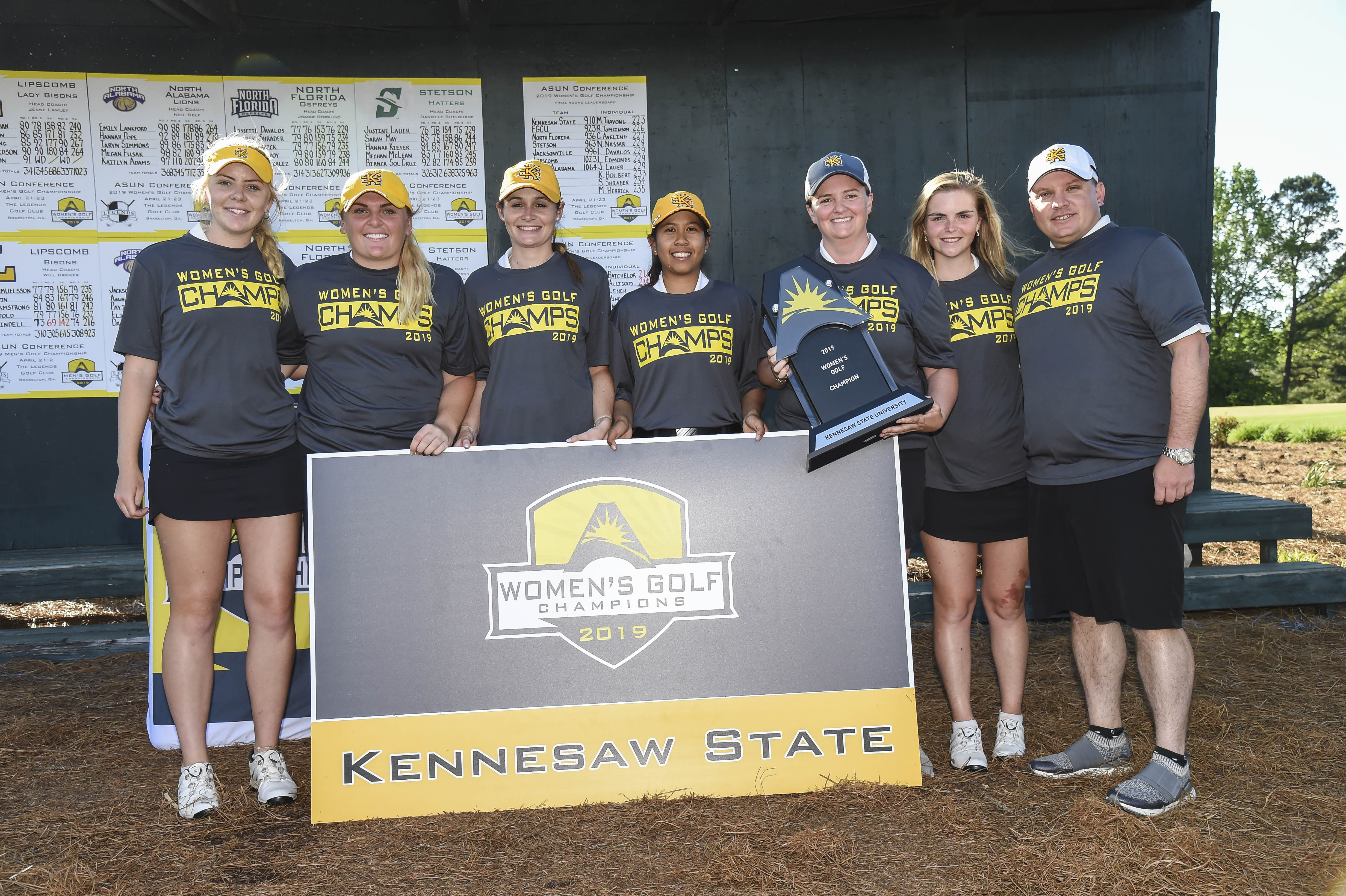 Second round success leads women’s golf to ASUN title, team earns trip to NCAA regionals