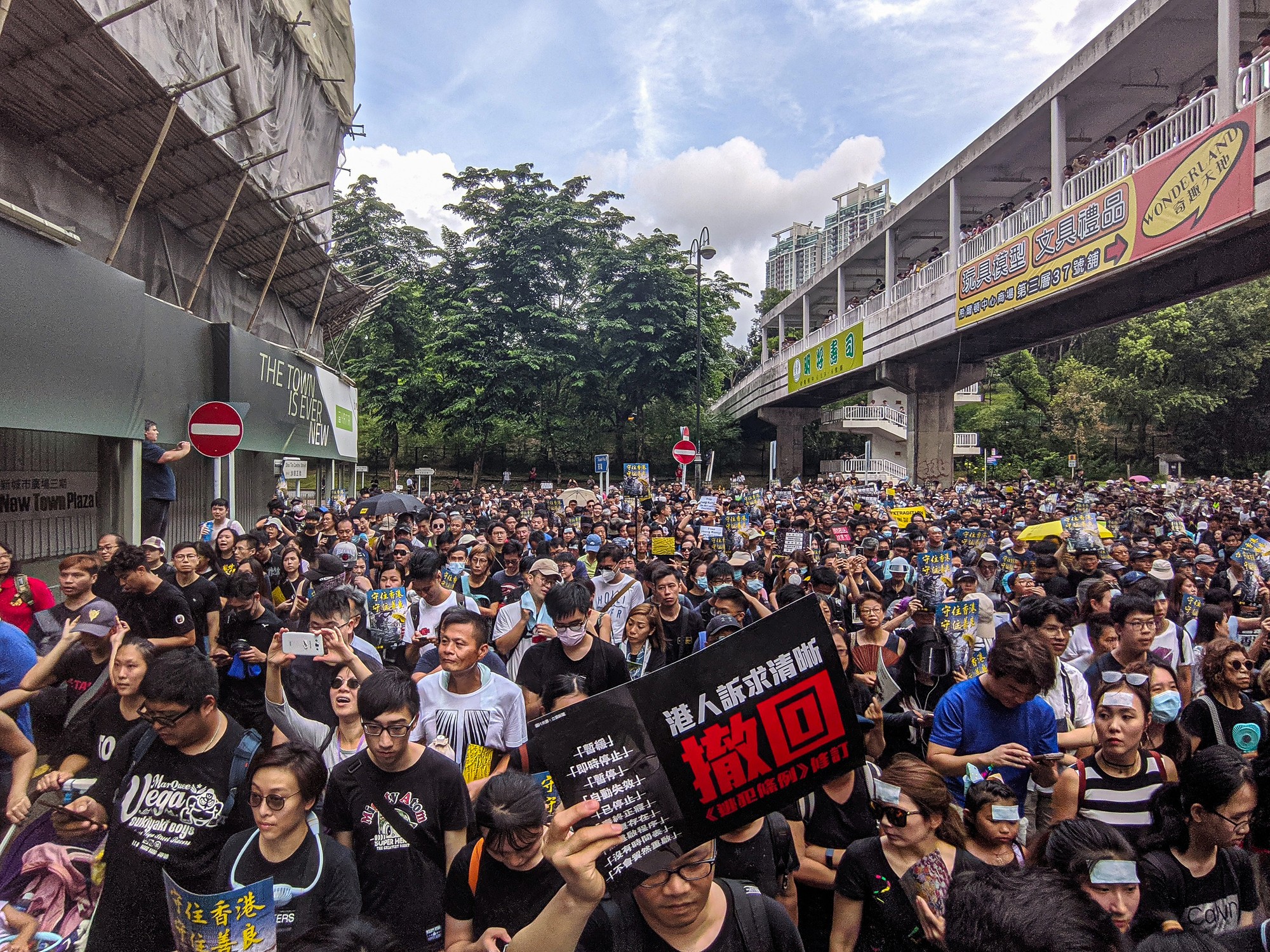 Outside the Nest: Protestors gather peacefully in Hong Kong