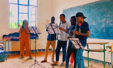 Student spreads awareness, helps teach music in Tanzania