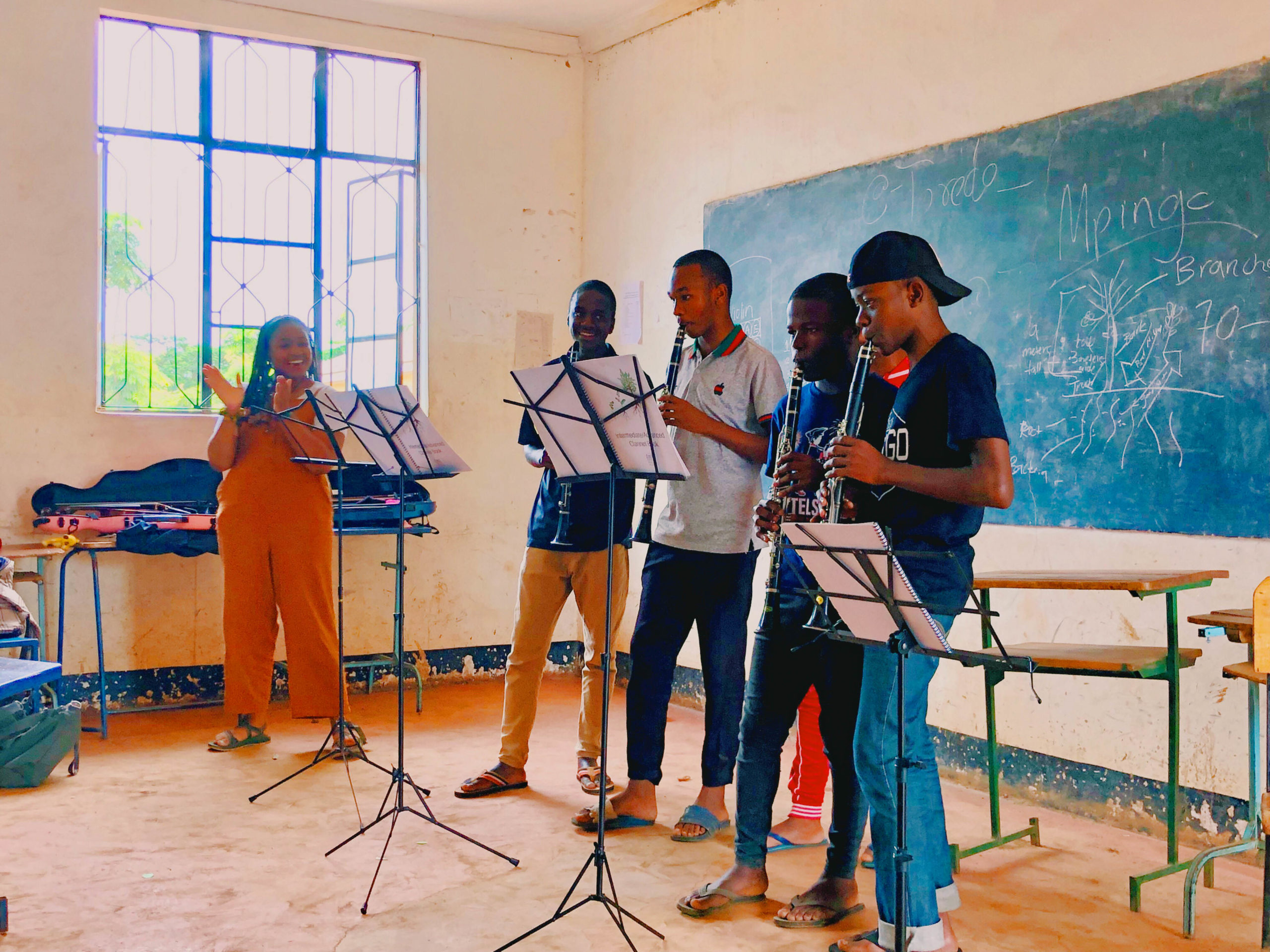 Student spreads awareness, helps teach music in Tanzania
