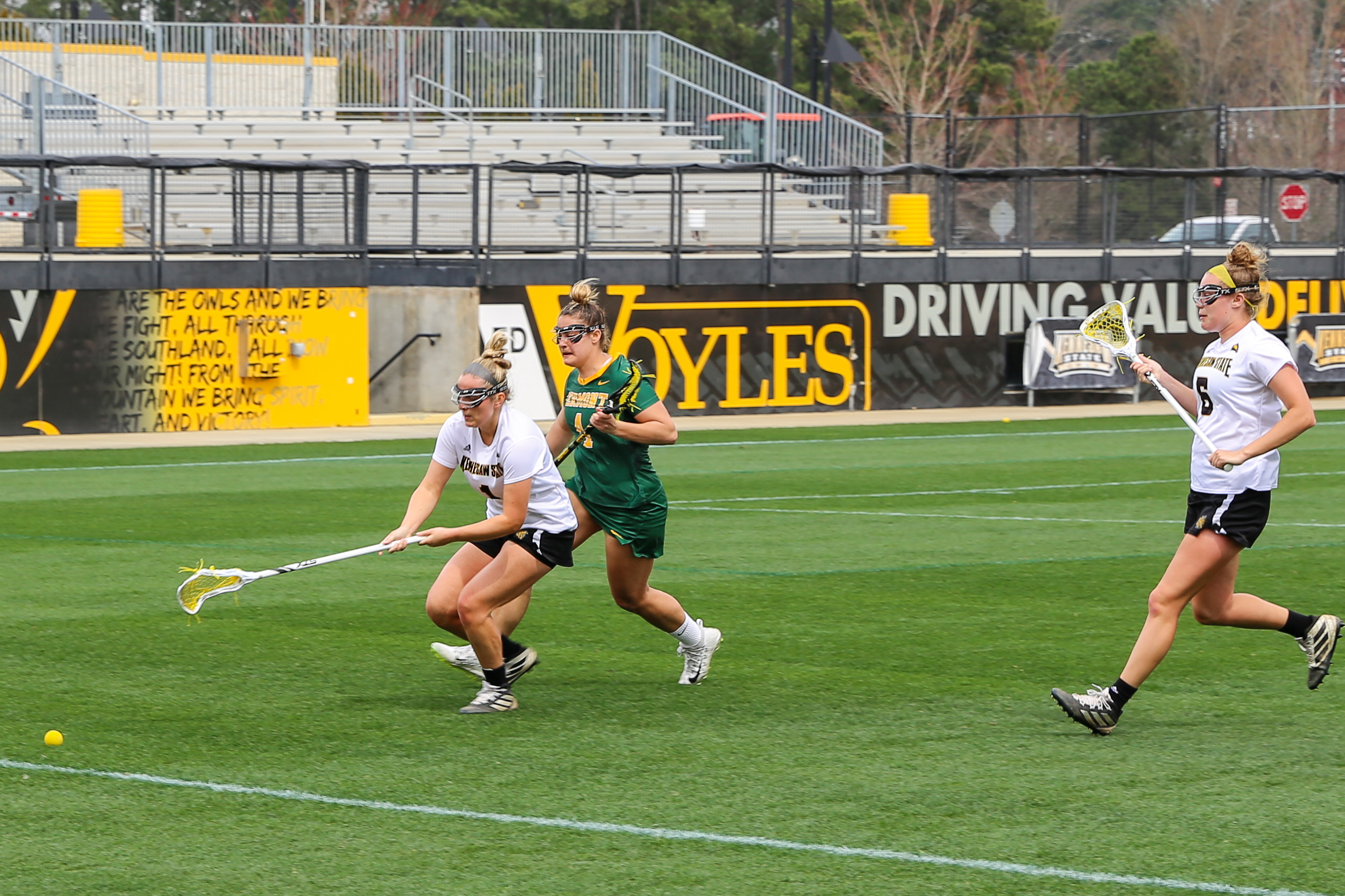 Lacrosse struggles in first half, falls to Vermont at home