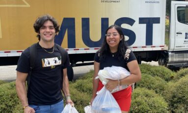 CARES welcomes students with free pantry giveaway