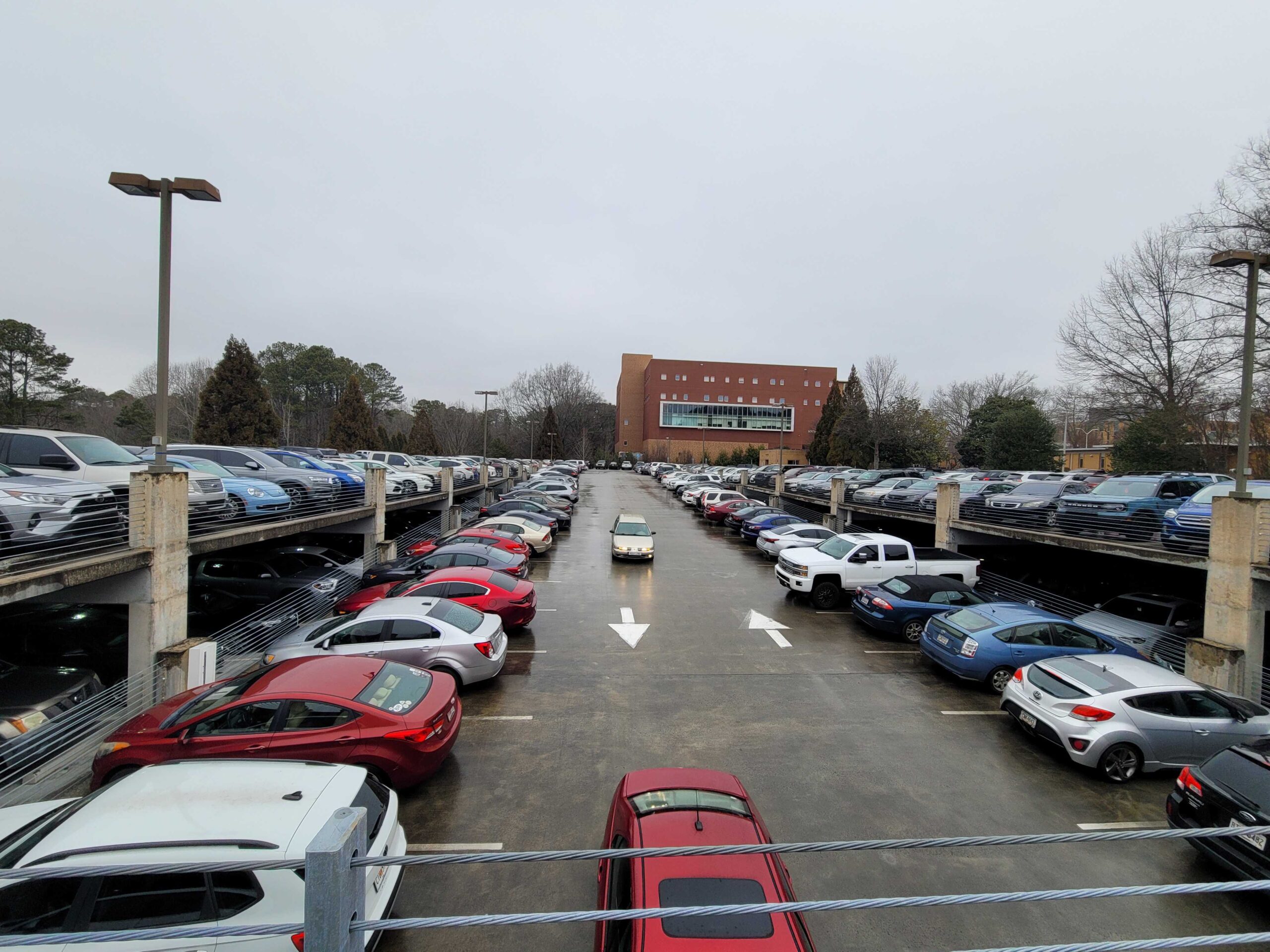 Student's struggling to find parking as West Deck runs out of spaces.