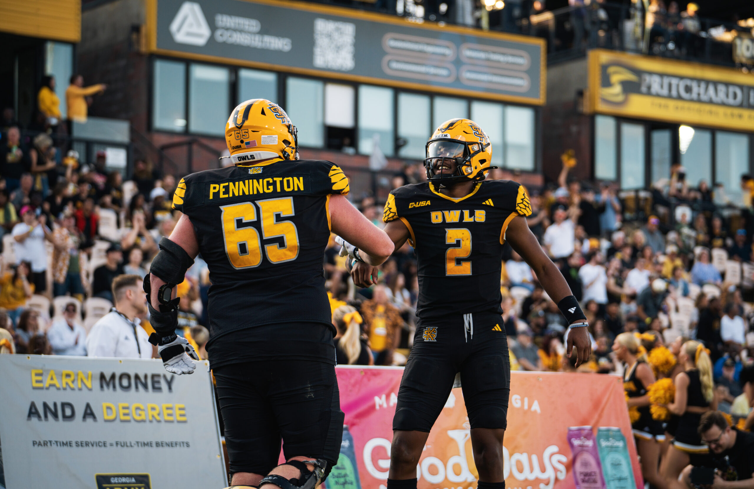 Odom’s Six-TD night lifts football Past Missouri State, keeps Owls in CUSA championship hunt