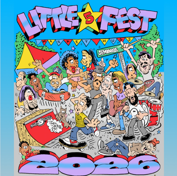 Poster for the 2026 Little 5 Fest.