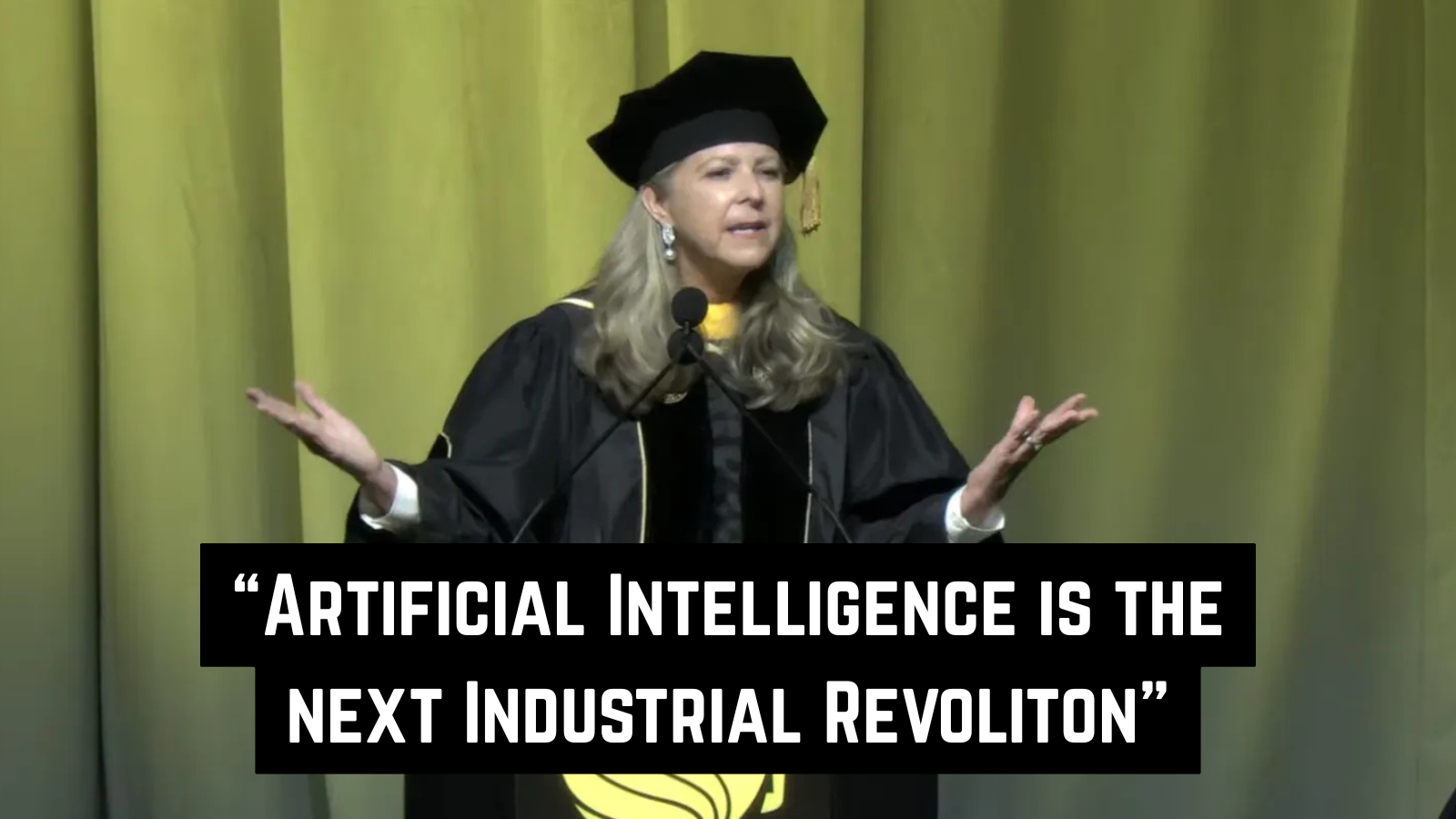 AI takes the stage at college graduations