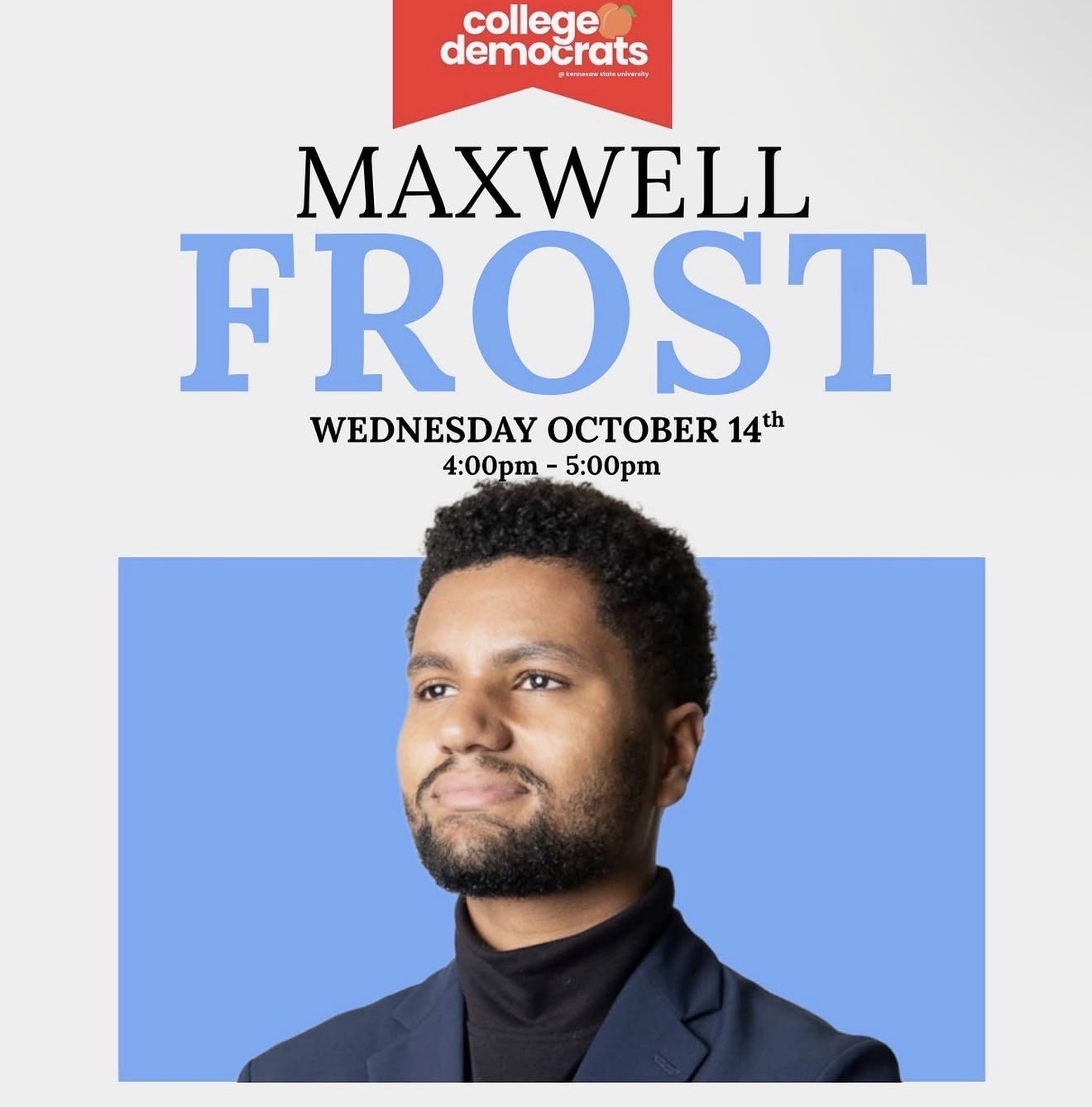 U.S. Rep. Maxwell Frost visits KSU, encourages students to vote